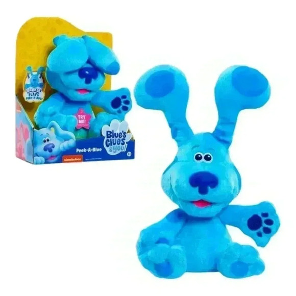 NWT Blue’s Clues & You! Peek-A-Blue, Interactive Barking Stuffed Animal Dog - Picture 1 of 11